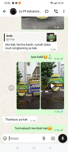 Testimonial Papan Bunga Pernikahan pondokpanjang
