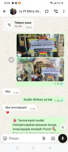 Testimonial Papan Bunga pondokpanjang