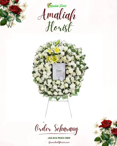 Krans Bunga Duka Cita pondokpanjang